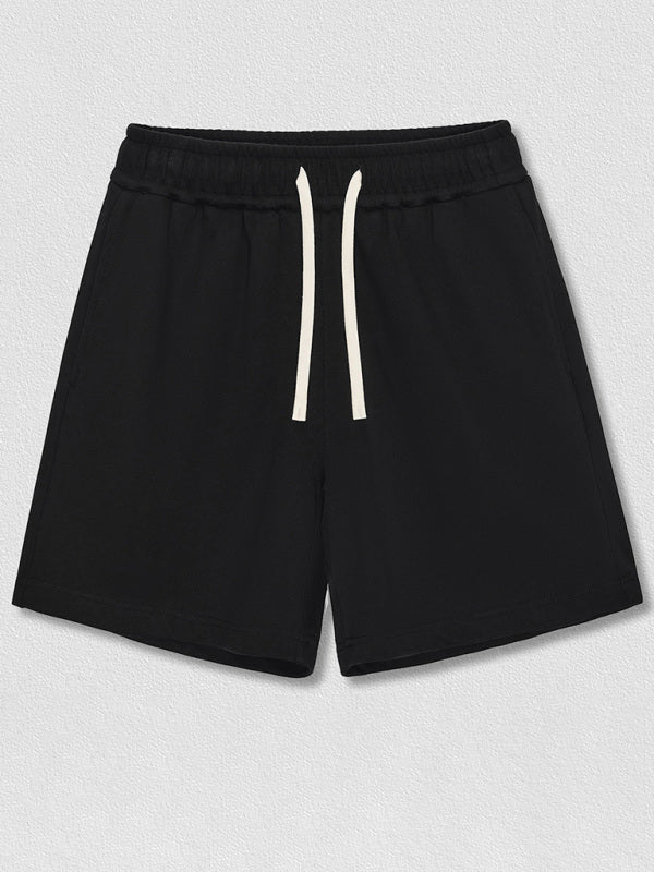 Men's solid color loose casual sports shorts - BigCart