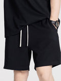 Men's solid color loose casual sports shorts - BigCart