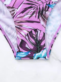 Women's Floral Cross Bikini Swimsuit - BigCart